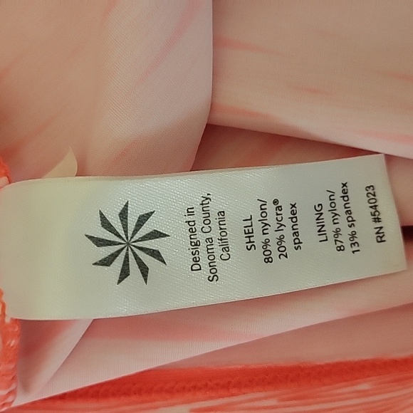 Athleta Ariel Venice strappy racerback swim UPF 50 dress w bra womens size M - Picture 10 of 12